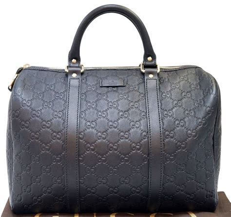 gucci black leather bag|gucci black handbags leather.